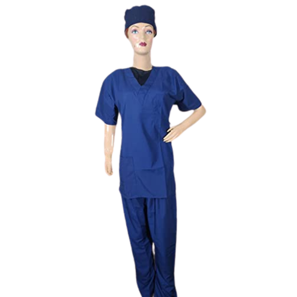 Skybound Navy Blue Unisex Scrub Suit for Surgeons & Hospital OT Dress