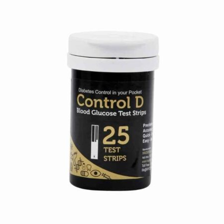 Control D Blood Glucose 25 Test Strips (Pack of 2)