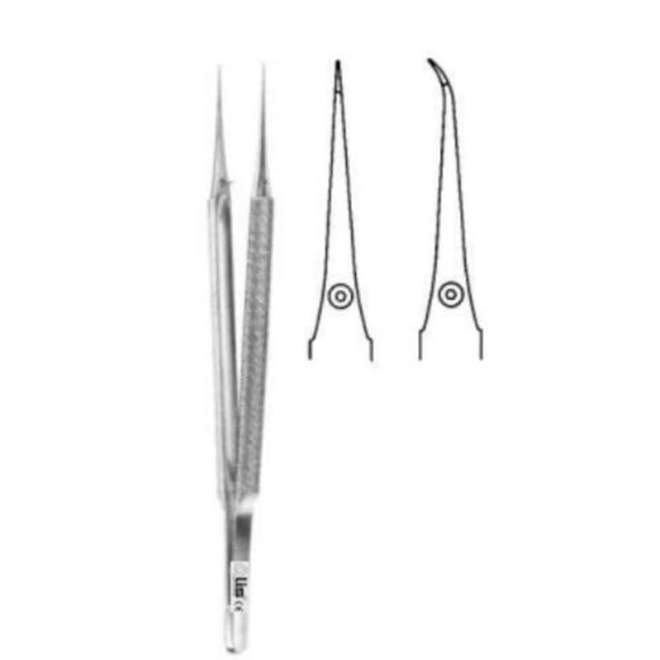 Alis 15cm/ 6 inch Micro Suture Tying Forceps with Platform Straight 0.3mm