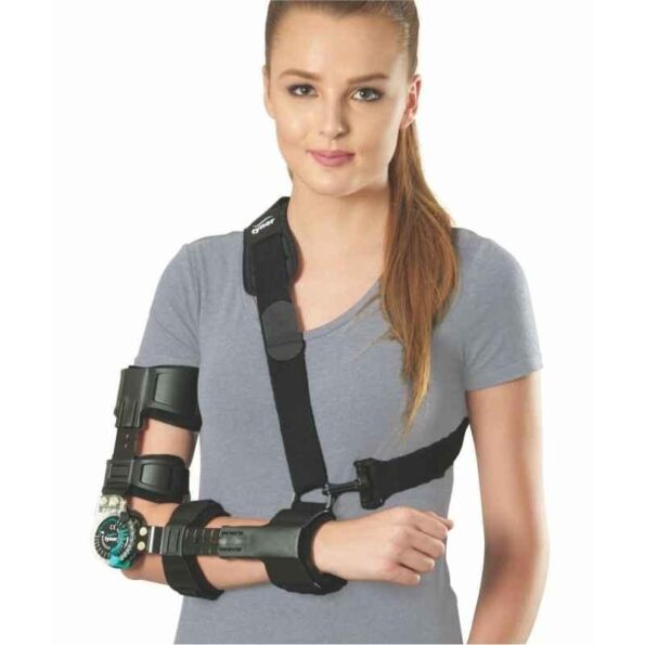 Tynor ROM Black Right Elbow Brace