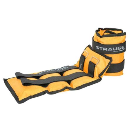 Strauss 42x20x7cm Neoprene Yellow Adjustable Ankle Weight