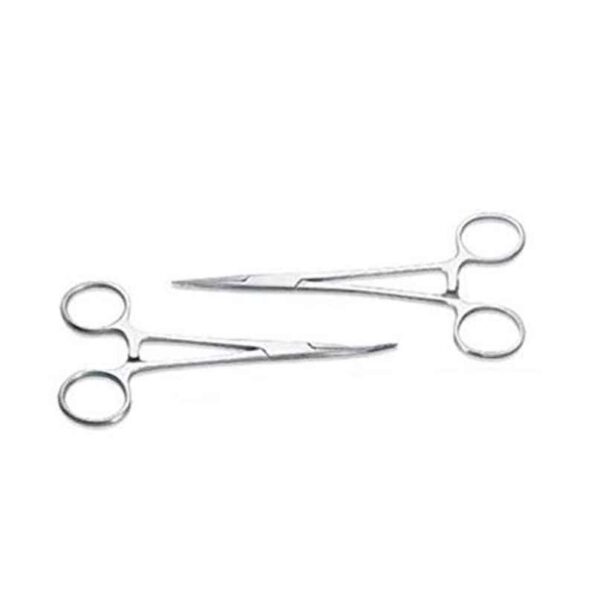 Forgesy Stainless Steel Straight & Curved Artery Utility Forceps Set