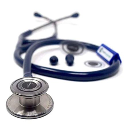 Indosurgicals Silvery III Stainless Steel Blue Stethoscope