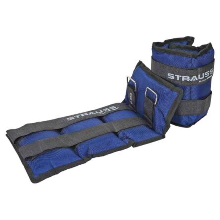 Strauss 42x20x7cm Neoprene Blue Adjustable Ankle Weight