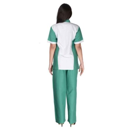 Saraf Poly Cotton Purple Nurse Scrub Suit