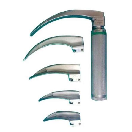 CR Exim 4-12cm Stainless Steel Laryngoscope Mac Blades for Laboratory (Pack of 5)