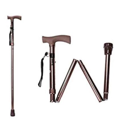 Besafe Forever 37 inch Aluminium Bronze Folding Height Adjustable Walking Stick