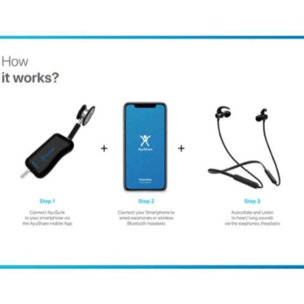 Ayusynk 2 Plus Wireless Digital Electronic Stethoscope