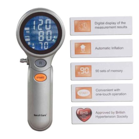 Smart Care BP01 Digital Portable Blood Pressure Monitor with Upper Arm Cuff