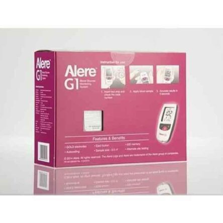 Alere 100Pcs AG-4000 G1 Glucometer Strips with 25 Lancets Free