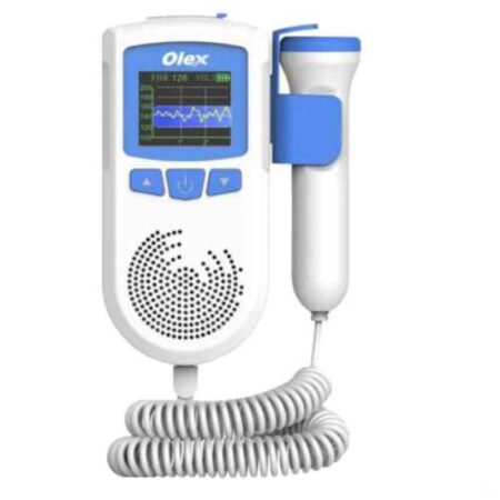 Olex White Fetal Doppler for Parental Baby Heartbeat Sound Monitor