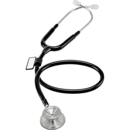 MDF Acoustica Lightweight Dual Head Black Stethoscope