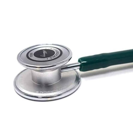 Indosurgicals Silvery III Aluminium Green Stethoscope