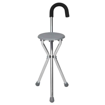 Smart Care SC911 L Metal Walking Stick with Stool