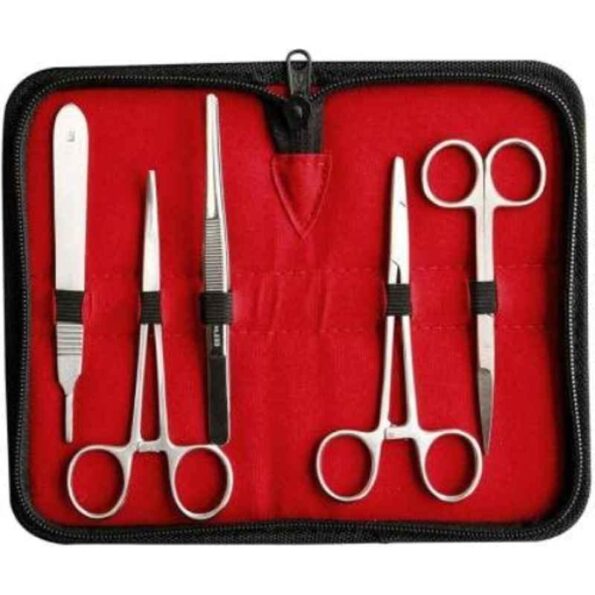 Forgesy 5 Pcs Stainless Steel Dissection Kit with Pouch