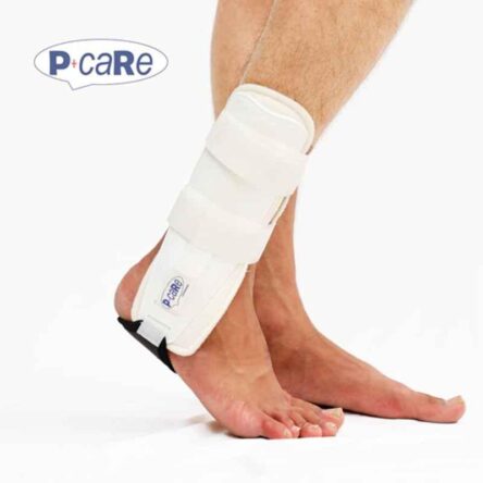 P+caRe White & Grey Ankle Stirrup Brace