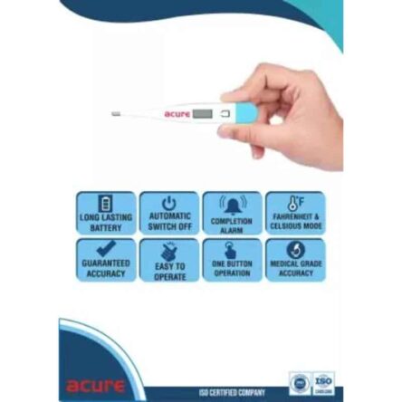 Acure Multi-Coloured Digital Thermometer