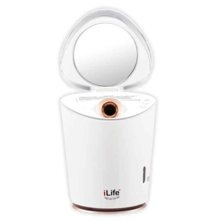 iLife NanoSteamer 4-in-1 Nano Ionic Spa Quality Facial Steamer for Unclogs Pores & Blackheads