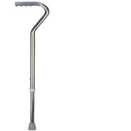 Entros Aluminium Silver Single Leg Walking Stick