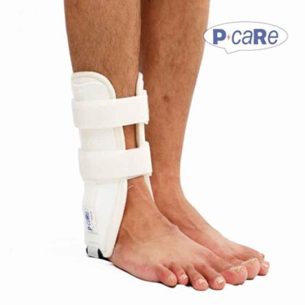 P+caRe White & Grey Ankle Stirrup Brace