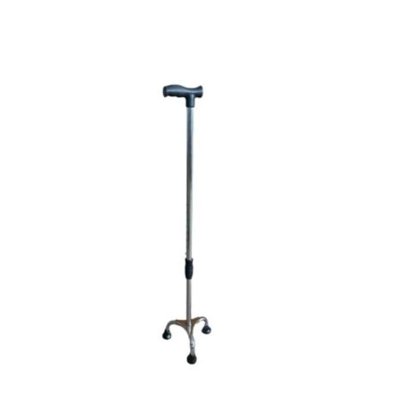 Medimove Steel Silver Chrome Large Size Height Adjustable Walking Stick