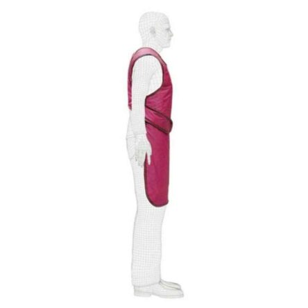 Spox 0.25mm Vinyl Pink Lead Apron with Collar