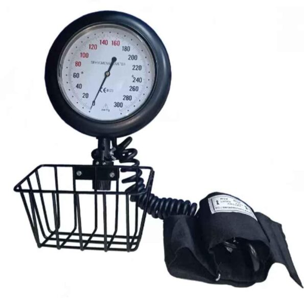 Divine Medicare Black & White Round Dial Blood Pressure Monitor