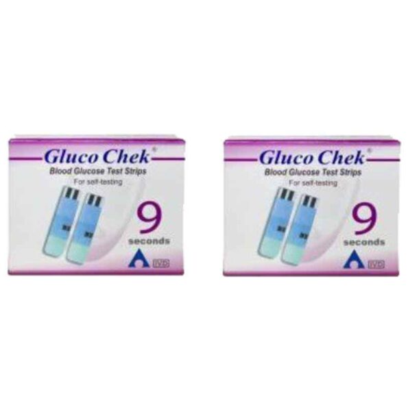 Gluco Check 100 Pcs Glucometer Strips Box