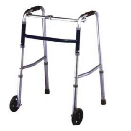 Karma WK-51 Silver Adjustable Walker with Wheel