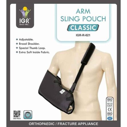 IGR Cotton Grey Pouch Arm Sling for Fracture