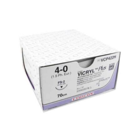 Ethicon NW2764 12 Pcs 3-0 Undyed Vicryl Rapide Polyglactin 910 Suture Box