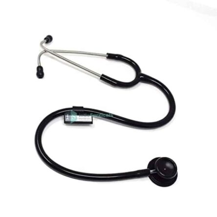 Indosurgicals 15007 Aluminium Black Teaching Stethoscope