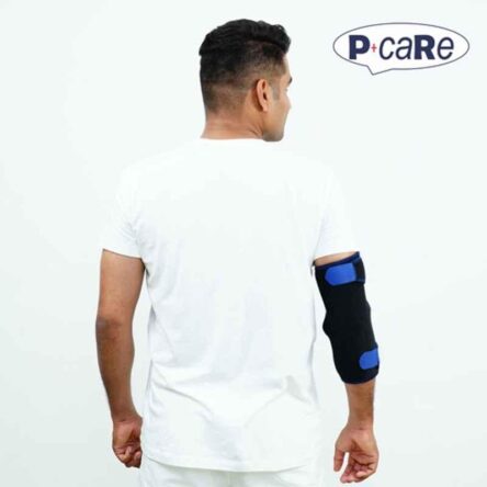 P+caRe Neoprene Black & Blue Elbow Support Brace