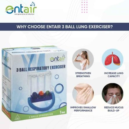 Entair Respiratory Steam Portable Green Mesh Nebulizer Machine with USB Port