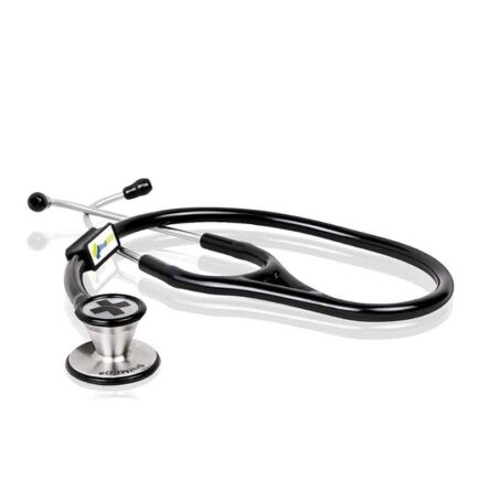 Firstmed Black Professional Classic High Acoustic Stainless Steel Dual Head Stethoscope