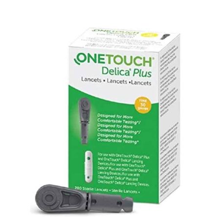 OneTouch 50 Pcs Verio Diabetes Test Strips & 50 Pcs Delica Plus Lancet Combo