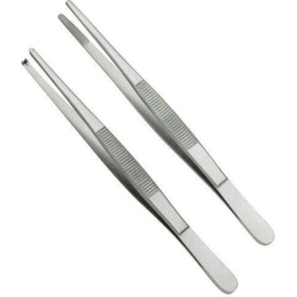 Forgesy GSS60 2 Pcs 5 inch Toothed & Non-Toothed Thumb Dissecting Forceps Set