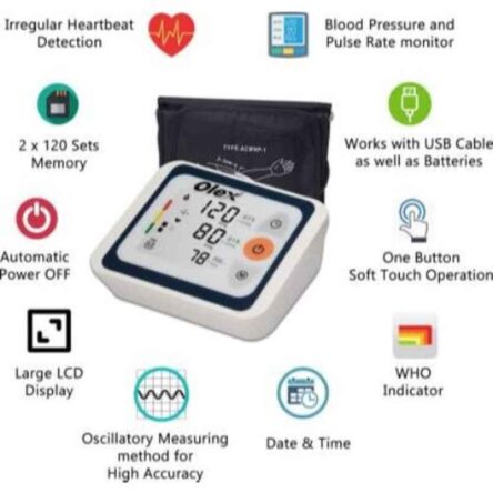 Olex VM-44 White Blood Pressure Monitor