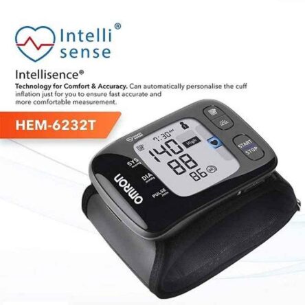 Omron HEM-6232T Black Wrist Blood Pressure Monitor