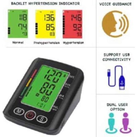 MCP BP113 Digital Blood Pressure Monitor with USB Port