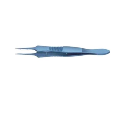 Divine Medicare 107mm Titanium Blue Corneal Toothed Forceps