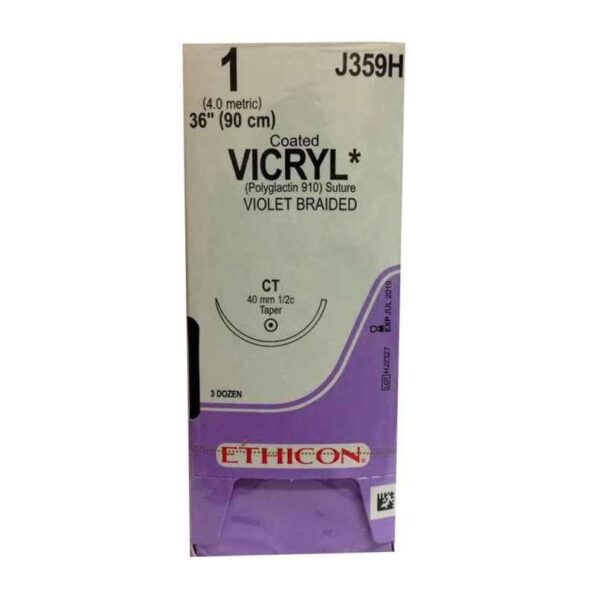 Ethicon NW2319 Vicryl Absorbable Violet Braided Suture1