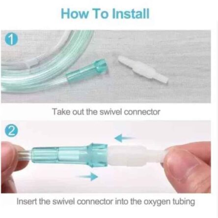 Fairbizps Green Reusable Nasal Oxygen Cannula with Soft Touch Universal Connector & Long Tube  (Pack of 5)