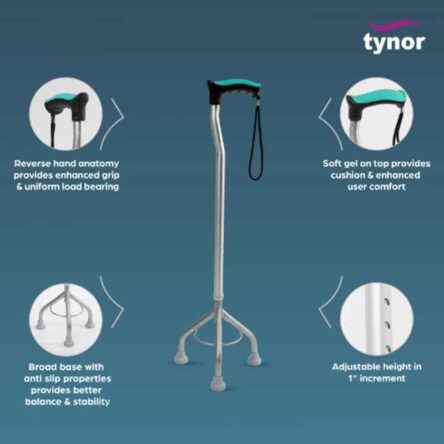 Tynor Tri Pod Walking Stick