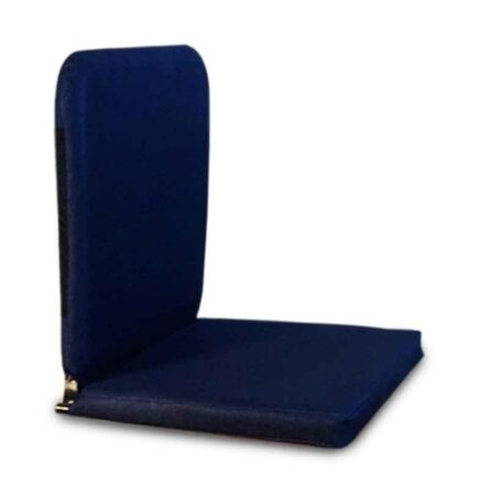 Kawachi Dark Blue Meditation & Yoga Floor Chair with Back Support