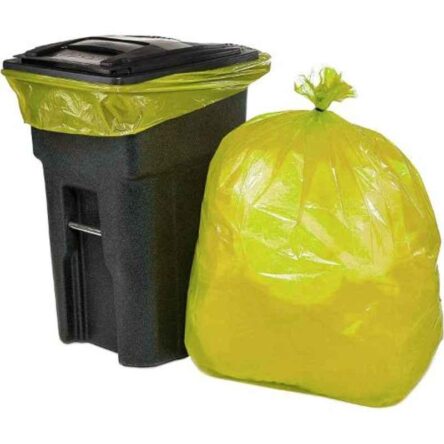 Oriley 21×25 inch Yellow Eco-Friendly Biodegradable Trash Can Liner Garbage Bag