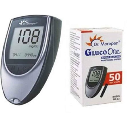 Dr. Morepen Gluco One BG-03 Multicolour Glucometer with 50 Pcs Strips Set