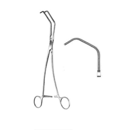 Alis 24cm/9 3/4 inch Satinsky Tangenital Occlusion Vascular Clamp