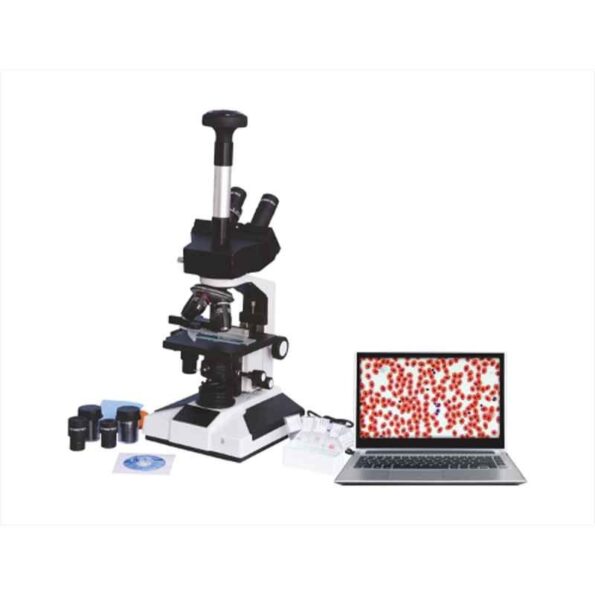 ESAW PI-TK7M-LCAX 40x-1500x Trinocular Microscope with Slide Box Semi-Plan Objectives