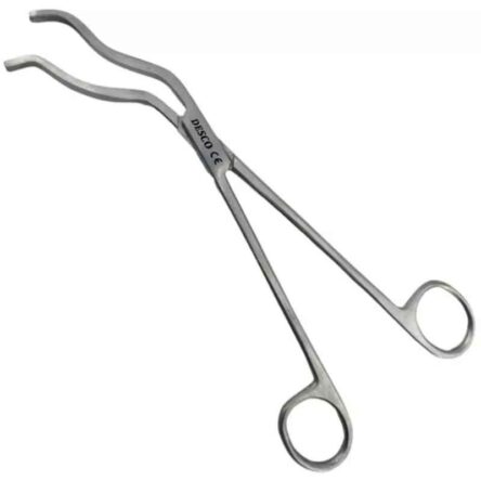 Desco 8 inch Stainless Steel Cheatle Sterilizing Tissue Forceps